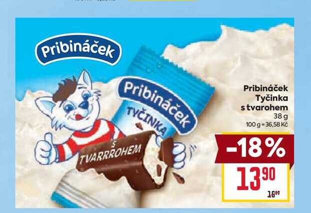 Pribináček Tyčinka s tvarohem 38 g