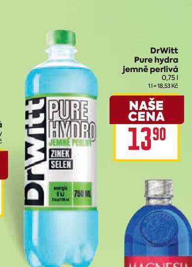 DrWitt Pure hydra jemně perlivá 0,75l
