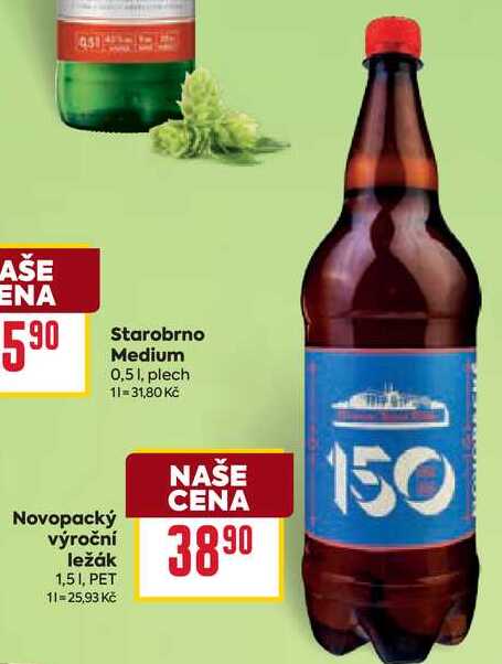 Novopacký výroční ležák 1,51, PET