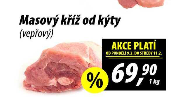Masový kříž od kýty (vepřový), 1 kg