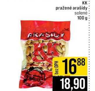 KK pražené arašídy solené 100 g