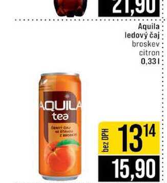 Aquila ledový čaj broskev citron 0,33l