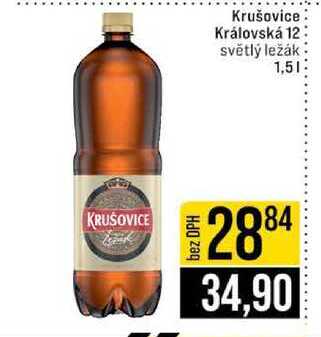 Krušovice Královská 12 světlý ležák 1,5l