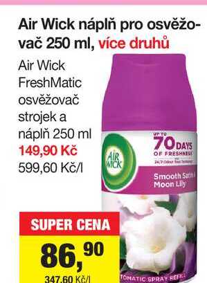 Air Wick náplň pro osvěžovač 250 ml