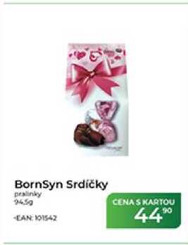 BornSyn Srdíčky pralinky 94,5 g