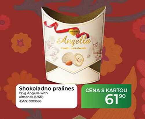 Shokoladno pralines 195g Angella with almonds (UKR)  