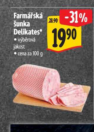 Farmářská šunka Delikates 100 g