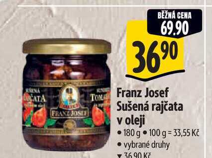   Franz Josef Sušená rajčata v oleji 180 g 
