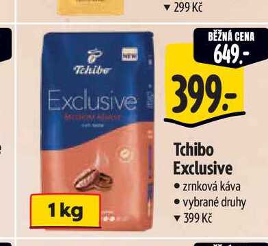   Tchibo Exclusive  zrnková káva  1 kg