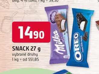 SNACK 27 g vybrané druhy 