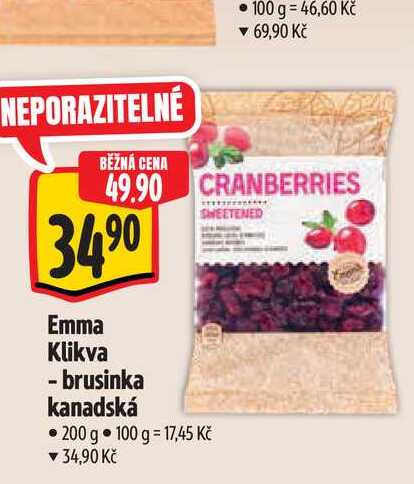  Emma Klikva - brusinka kanadská 200 g