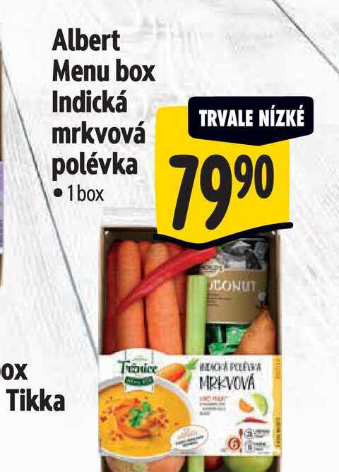 Albert Menu box Indická mrkvová polévka 1 box 