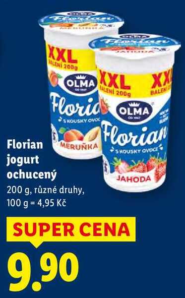 Florian jogurt ochucený, 200 g