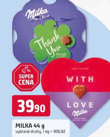 MILKA 44 g vybrané druhy