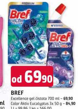 BREF Excellence gel čistota 700 ml 