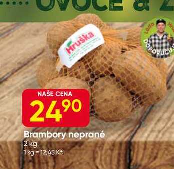 Brambory neprané 2 kg 