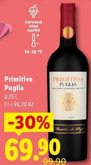 Primitivo Puglia, 0,75 l