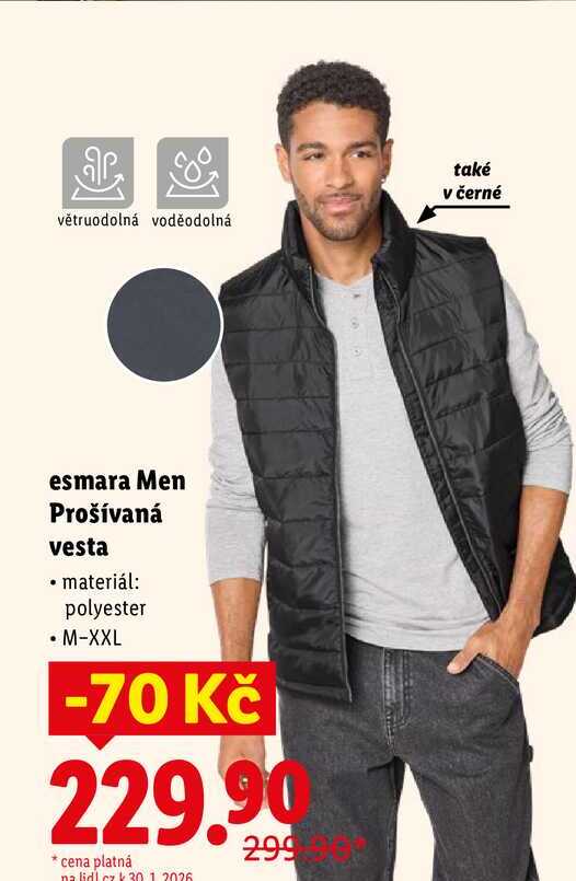 esmara Men Prošívaná vesta
