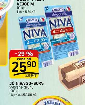 JČ NIVA 30-60% vybrané druhy 100 g