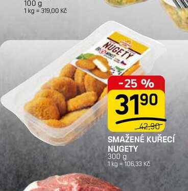 SMAŽENÉ KUŘECÍ NUGETY 300 g