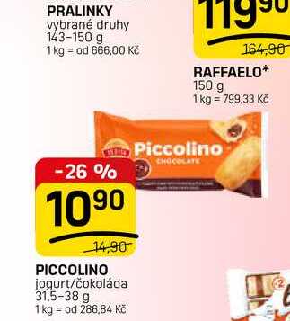 PICCOLINO jogurt/čokoláda 31,5-38 g