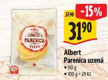 Albert Parenica uzená, 110 g