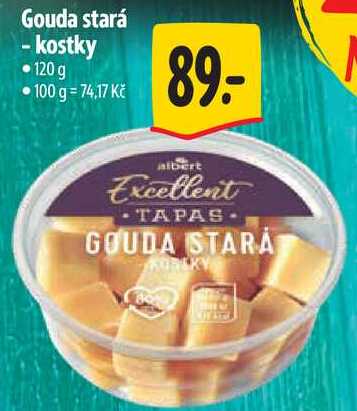 Gouda stará - kostky, 120 g