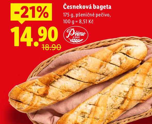 Česneková bageta, 175 g
