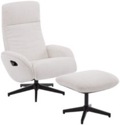 Relaxační křeslo s taburetem