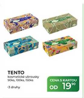 TENTO kosmetické ubrousky 90ks, 100ks, 150ks  