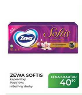 ZEWA SOFTIS kapesníčky Pack 10ks  