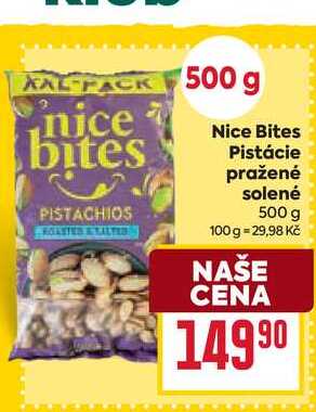 Nice Bites Pistácie pražené solené 500 g 