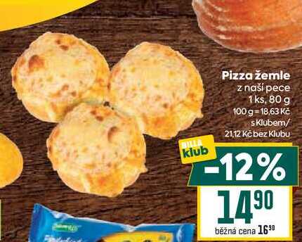 Pizza žemle z naší pece 1ks, 80 g  