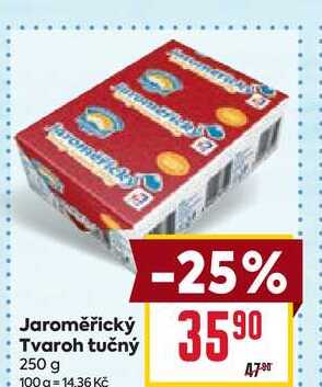 Jaroměřický Tvaroh tučný 250 g 