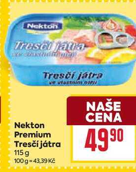 Nekton Premium Tresčí játra 115 g 