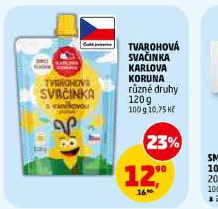 TVAROHOVÁ SVAČINKA KARLOVA KORUNA, 120 g 