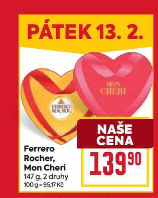 Ferrero Rocher, Mon Cheri 147 g