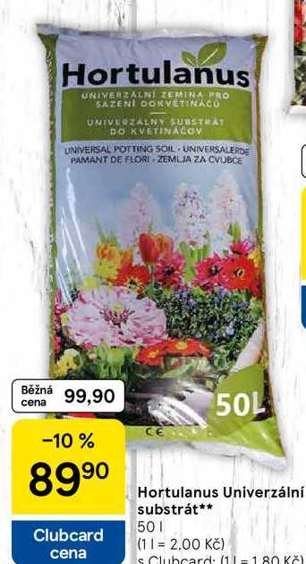 Hortulanus Univerzální substrát, 50 l