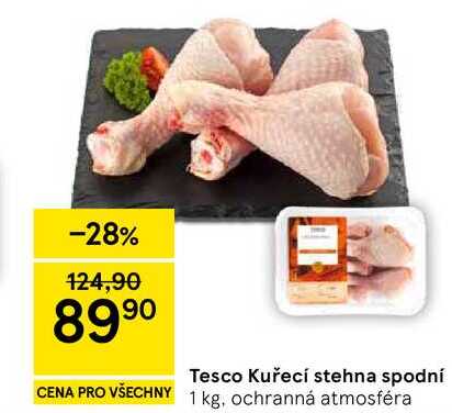 Tesco Kuřecí stehna spodní, 1 kg