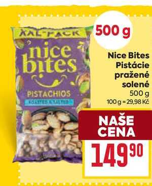 Nice Bites Pistácie pražené solené 500 g