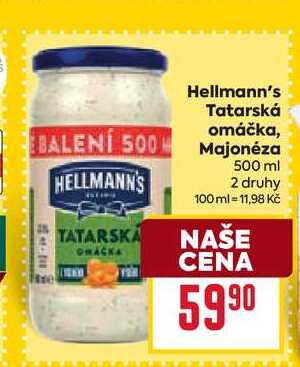 Hellmann's Tatarská omáčka, Majonéza 500 ml 
