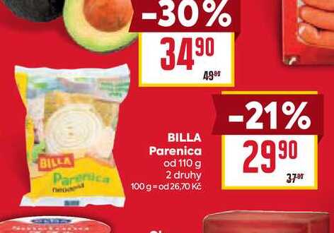 BILLA Parenica od 110 g 