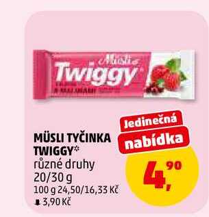 MÜSLI TYČINKA TWIGGY, 20 g