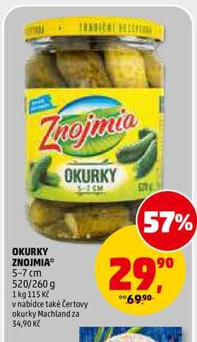 OKURKY ZNOJMIA 5-7 cm, 520 g