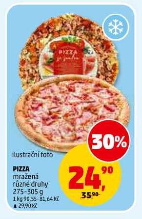 PIZZA mražená, 275-305 g