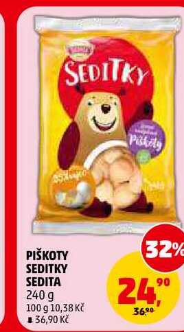 PIŠKOTY SEDITKY SEDITA, 240 g 