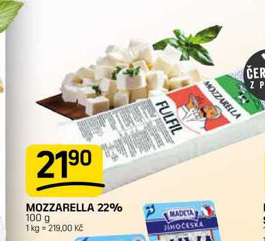 MOZZARELLA 22% 100 g