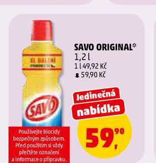 SAVO ORIGINAL, 1,2 l