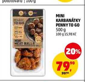 MINI KARBANÁTKY PENNY TO GO, 500 g