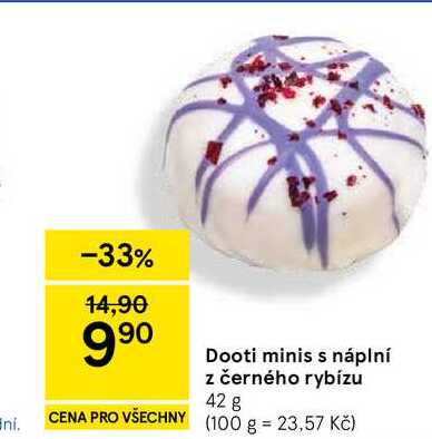 Dooti minis s náplní z černého rybízu, 42 g  